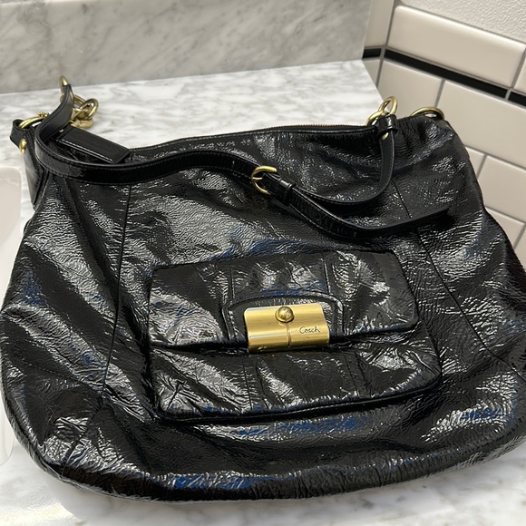 Coach Handbags - Patent leather coach bag. Large size. Perfect shape!